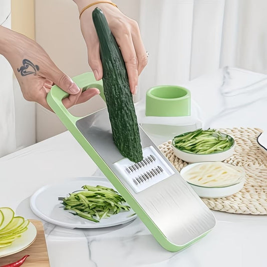 Multi-Functional Stainless Steel Vegetable Cutter and Grater (SA2510-004) Spice and sugar Jar Apricot
