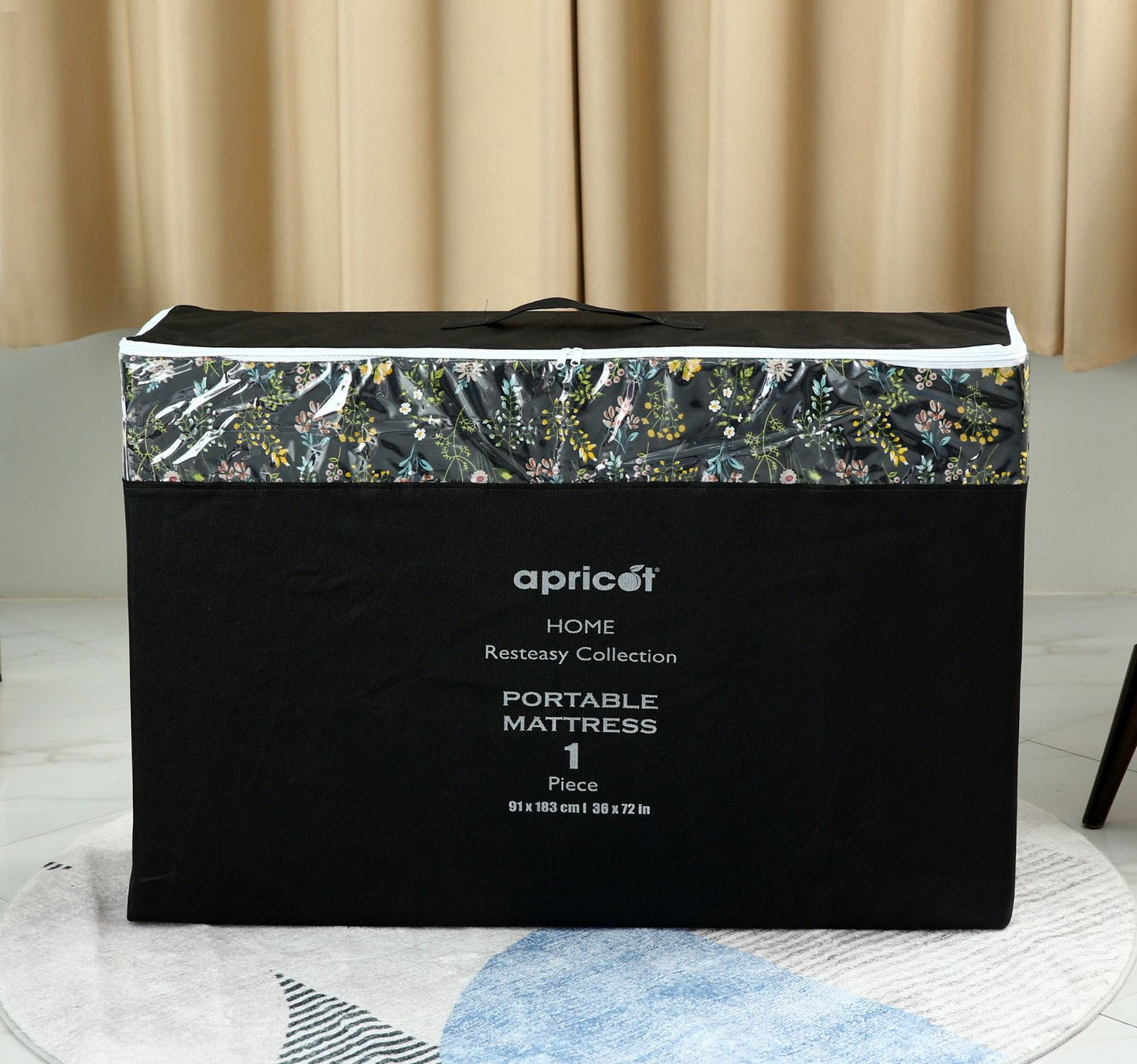 Foldable Mattress Mattress-Black Meadows Protectors Apricot