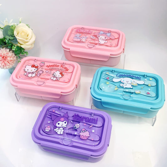 Cute Lunch Carrier with Secure 2-Point Locking Lid (SA2510-054)Cinnamoroll Apricot