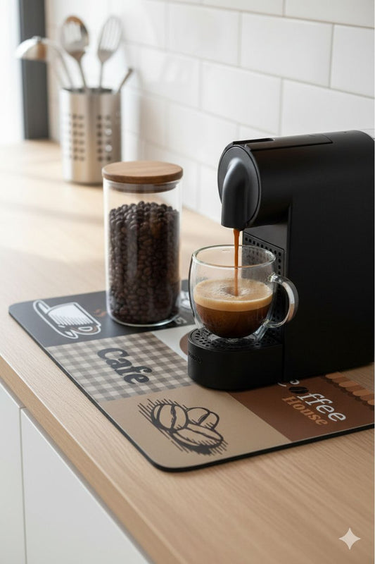 Anti Slip Dish Drying Mat-Coffee Rugs Apricot