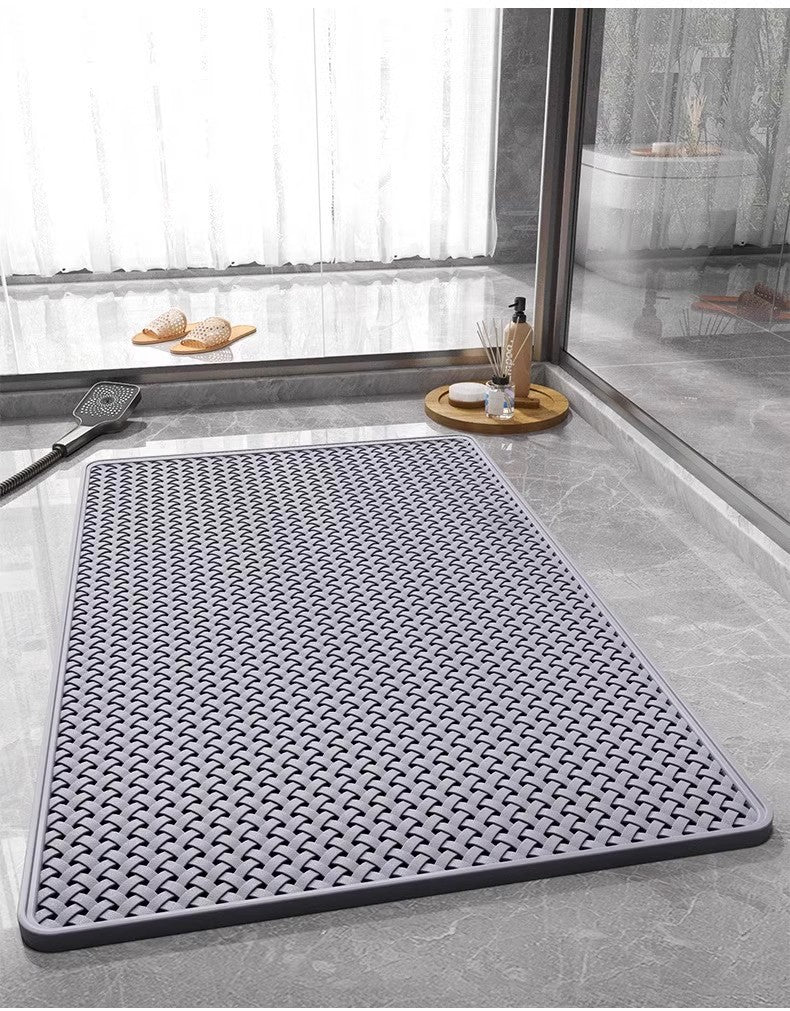 Anti Slip PVC Bathroom Mat (SA2510-110)Grey Bath Mats Apricot