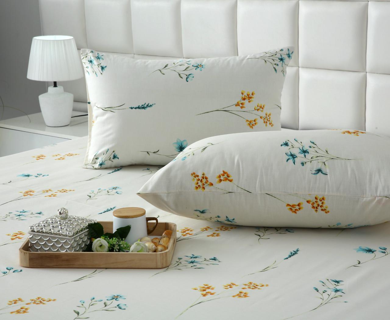 3 PCs Double Bed Sheet With Same Packing-DB-279 Bed Sheets Apricot
