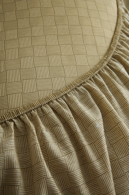 Fitted Bed Sheet- FT007 Fitted Sheets Apricot