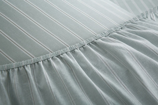 Fitted Bed Sheet- PFT009 Fitted Sheets Apricot