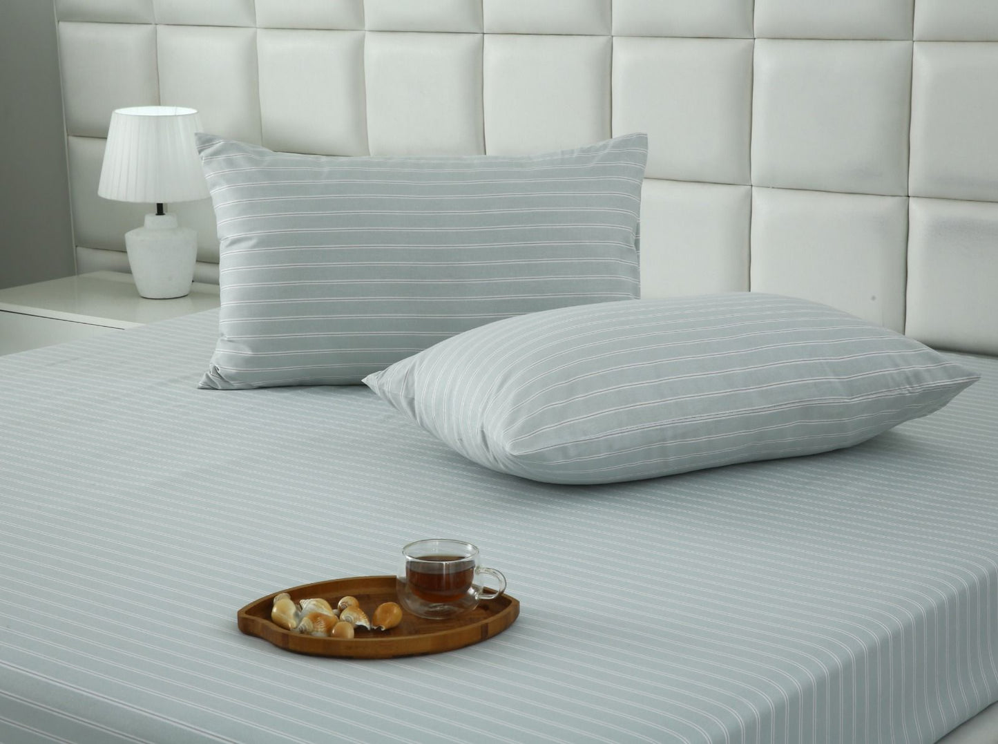Fitted Bed Sheet- PFT009 Fitted Sheets Apricot