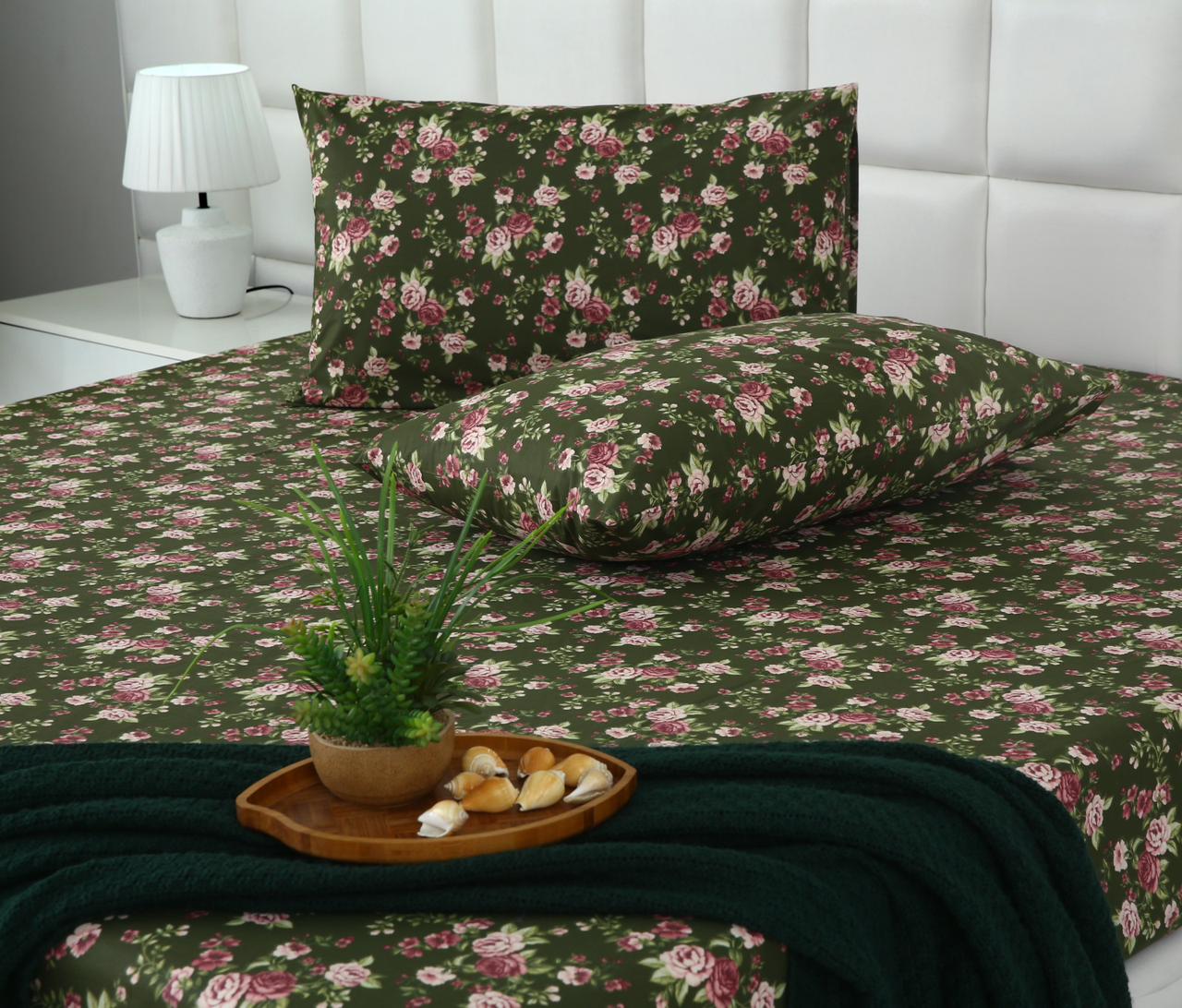 Percale Fitted Bed Sheet- PFL001