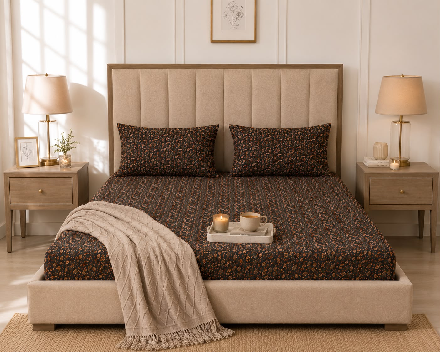 Fitted Bed Sheet- PFT0271