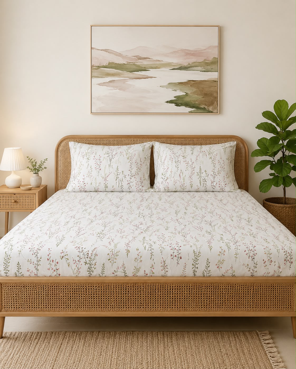 Fitted Bed Sheet- PFT0272