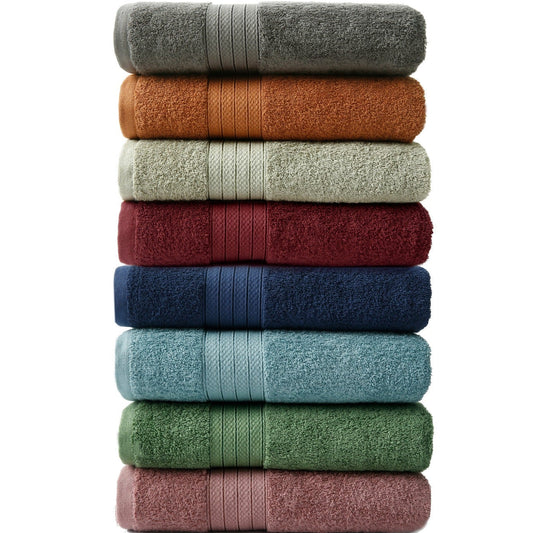 1 PC 100% Cotton Towel (16078)- Storm Blue Bath Towels & Washcloths Apricot