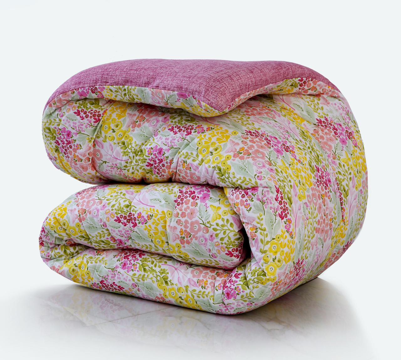 1 PC Double Winter Comforter-Peace Lily Comforters Apricot