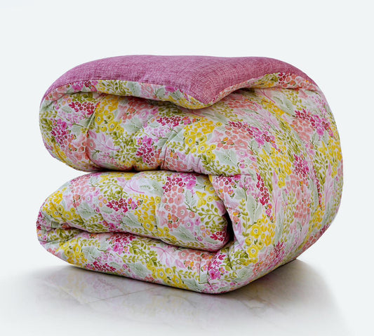 1 PC Double Winter Comforter-Peace Lily Comforters Apricot