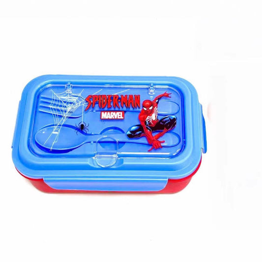 Cute Lunch Carrier with Secure 2-Point Locking Lid (SA2510-054)Spider-Man Apricot