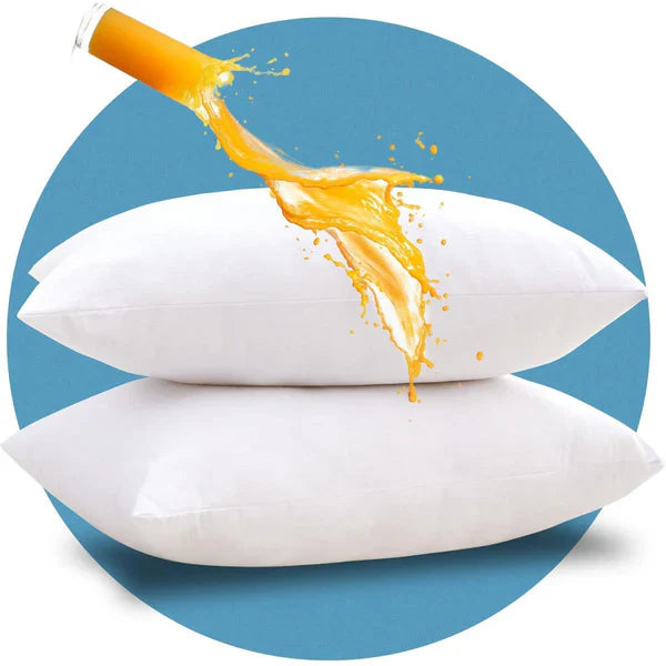 100% Water Repellent Pillow-White Protectors Apricot