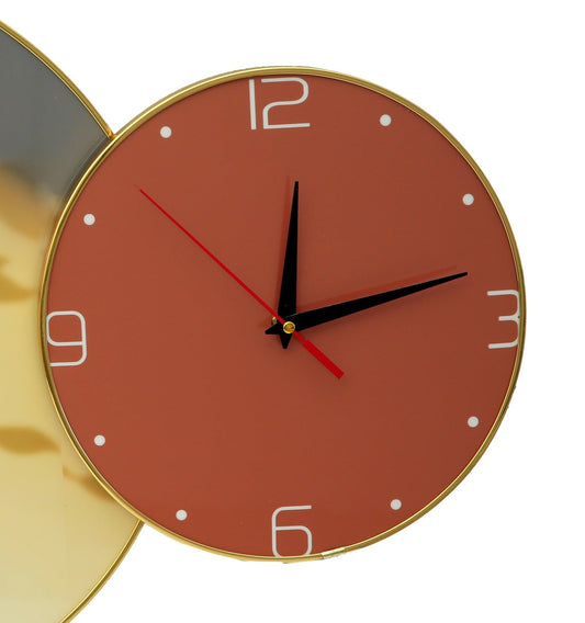 Yellow Tulip Frame with5357 Clock Clock Apricot