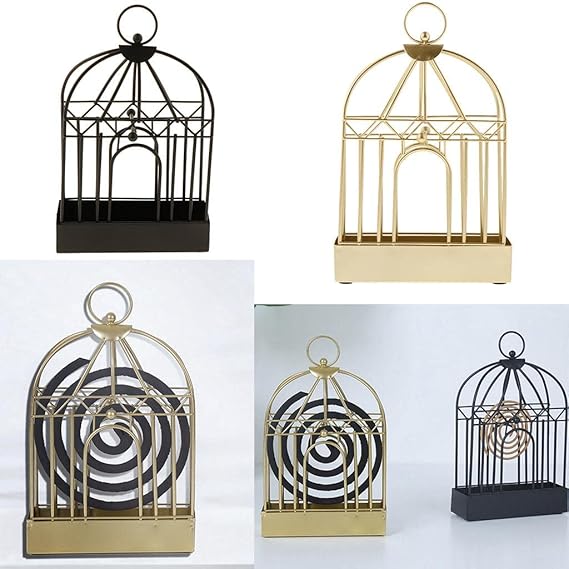Mosquito Coil Holder (SA2512-03)Gold Storage Organizer Apricot