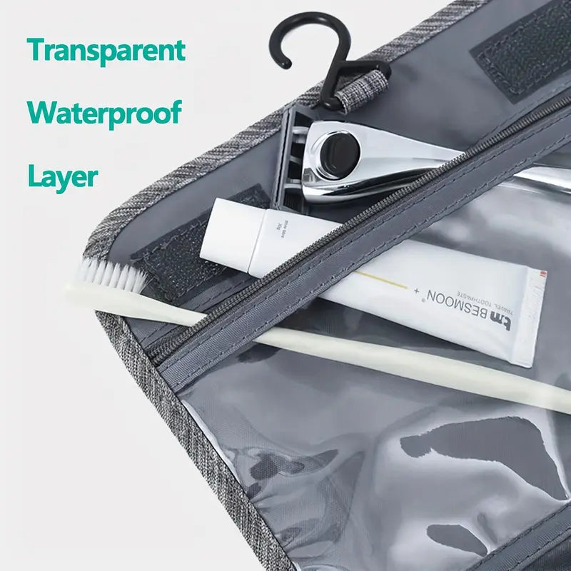 Large capacity travel bag-SA2408-296(Grey) Cosmetic Pouches Apricot