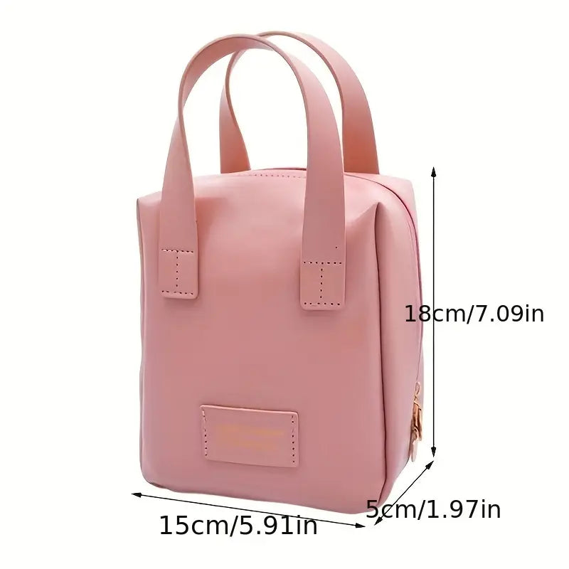 1PC Women's Faux Leather Cosmetic Bag(SA2405-139) Ladies Bag Apricot
