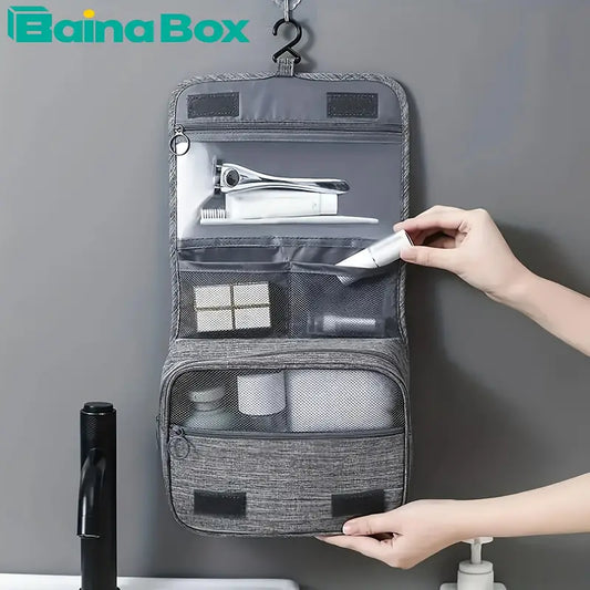Large capacity travel bag-SA2408-296(Grey) Cosmetic Pouches Apricot