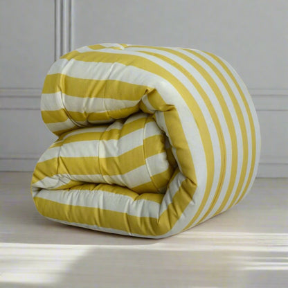 1 PC Double Winter Comforter-SNG-Yellow Comforters Apricot   