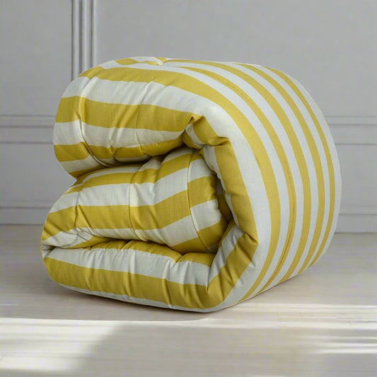 1 PC Double Winter Comforter-SNG-Yellow Comforters Apricot   