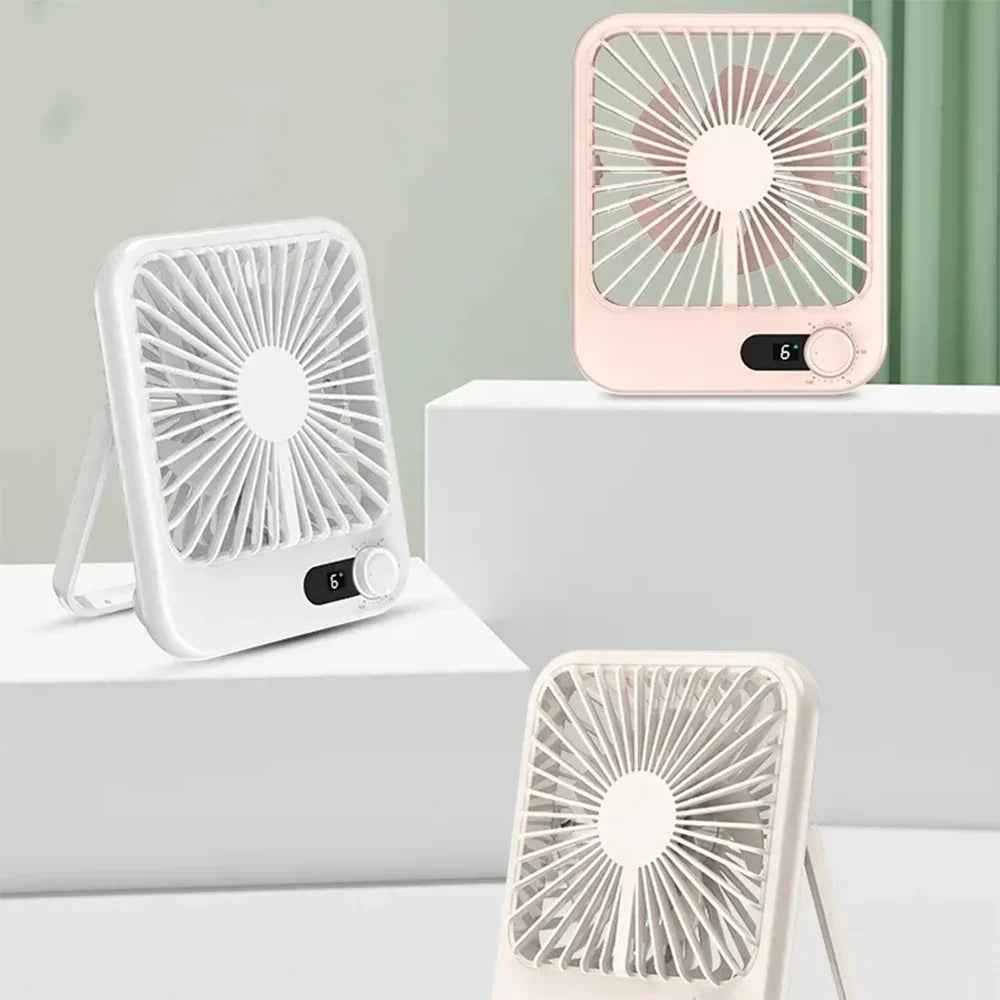 Rechargeable Portable Fan-SA2411-66 Table Fan Apricot