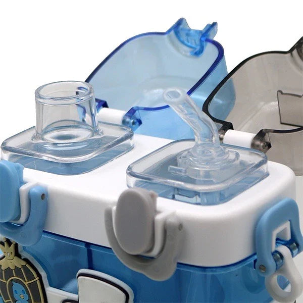 2IN1 PARTITIONED WATER BOTTLE FOR KIDS (SA2510-149)Blue Apricot