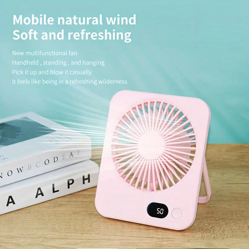 Rechargeable Portable Fan-SA2411-66 Table Fan Apricot