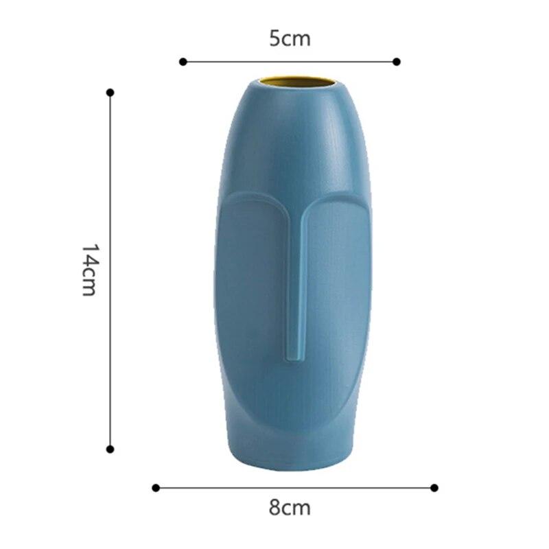 2PCs Nordic Style Vase Container (SA2510-096) Candle Stand Apricot