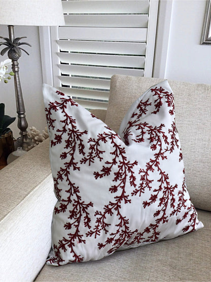 2 PCs Blue Embroidered 5338 Cushions cushions Apricot   