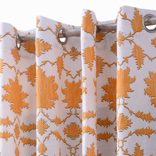 2 PCs Duck Curtains Panel-CRP09 Curtains Apricot   