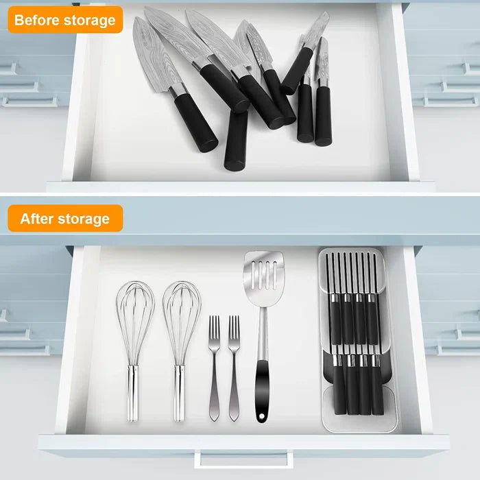 2 Tier Knife Organizer(SA2405-71)-(5610)D/Grey Apricot