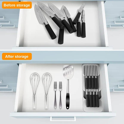 2 Tier Knife Organizer(SA2405-71)-(5610)D/Grey Apricot