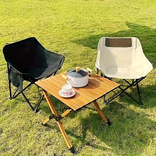 Foldable Chair Outdoor(SA2405-141)-Black Apricot
