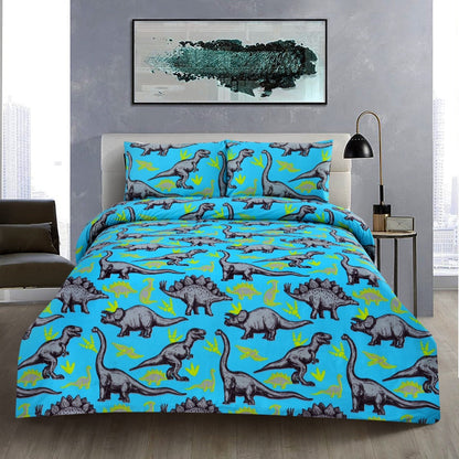 3 PCs Bed Sheet (4182)-DB195 BED SHEET Apricot   