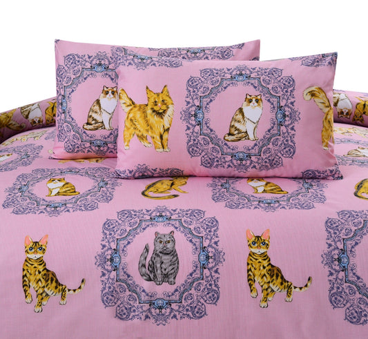 3 PCs Bed Sheet-AP0035 Bed Sheets Apricot   