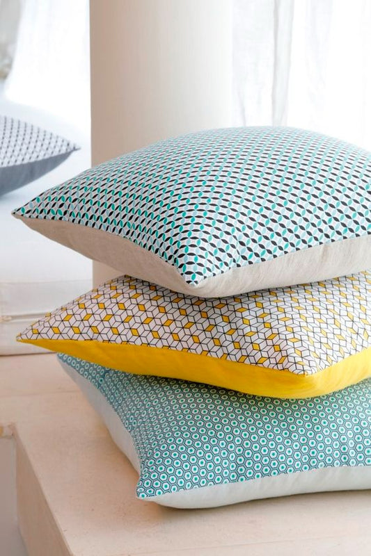 3 PCs Digital Printed Cotton Cushions-Multi Shell cushions Apricot   