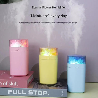 300ML USB Colorful Ultrasonic 14716Air Humidifier(SA2405-196)  Apricot   