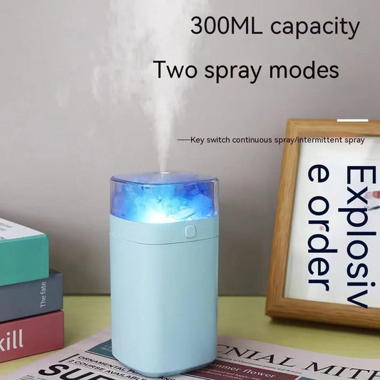 300ML USB Colorful Ultrasonic 14716Air Humidifier(SA2405-196)  Apricot   