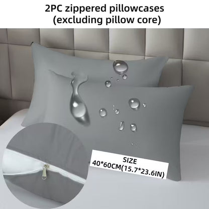 100% Water Repellent Pillow-Grey Protectors Apricot
