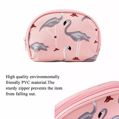 3Pcs Waterproof Portable Makeup Organizer Bag-Flamingo(SA2405-112) Cosmetic Pouches Apricot