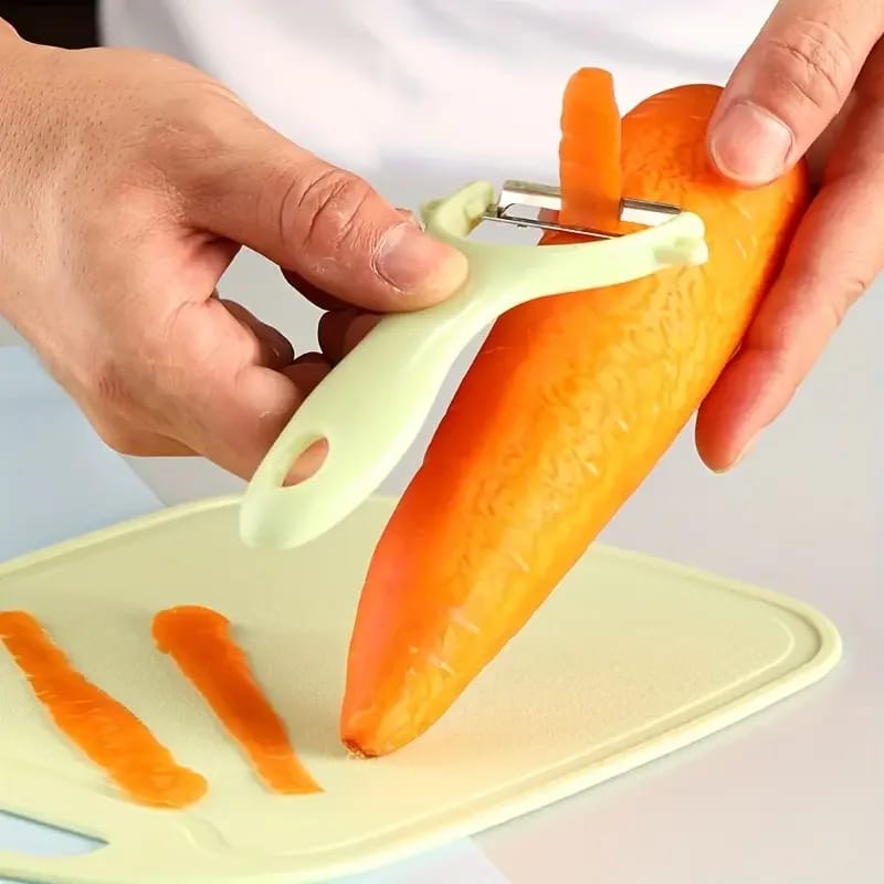 4 PCs Cutting Board With Knife Set(5716)-Blue  Apricot   