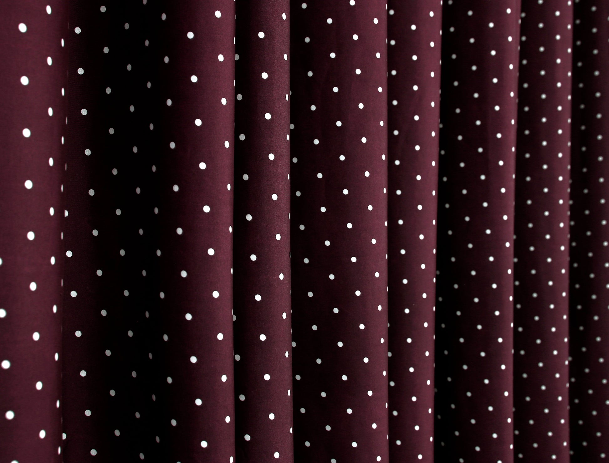2 PCs Blackout Room Curtains-Plum Polka Curtains Apricot