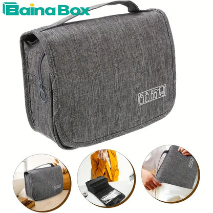 Large capacity travel bag-SA2408-296(Grey) Cosmetic Pouches Apricot
