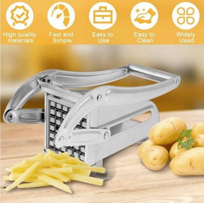 Stainless Steel Manual French Fry Cutter (SA2510-001) Spice and sugar Jar Apricot