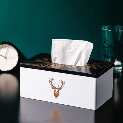 Nordic Style Wooden Tissue Box SA2405-25 Black Hawk Tissue Box Apricot