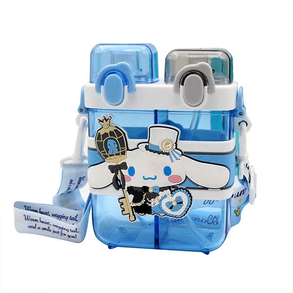 2IN1 PARTITIONED WATER BOTTLE FOR KIDS (SA2510-149)Blue Apricot