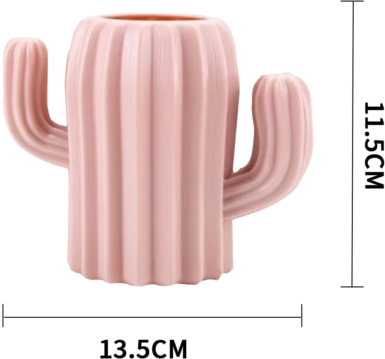 2PCs Nordic Style Vase Container (SA2510-090) Candle Stand Apricot