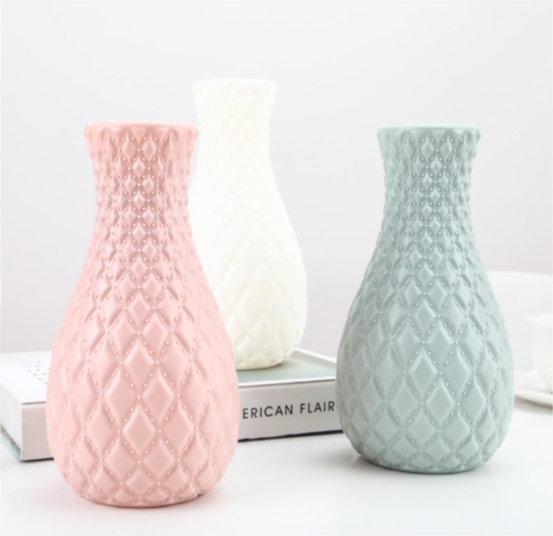 2PCs Nordic Style Vase Container (SA2510-089) Candle Stand Apricot