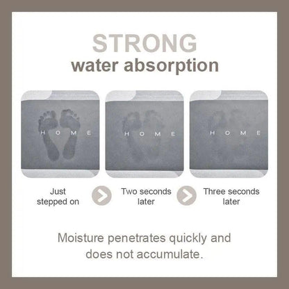 Water Absorbent Anti Slip Bath Mat Rectangular-(SA-2553-16) Bath Mats Apricot