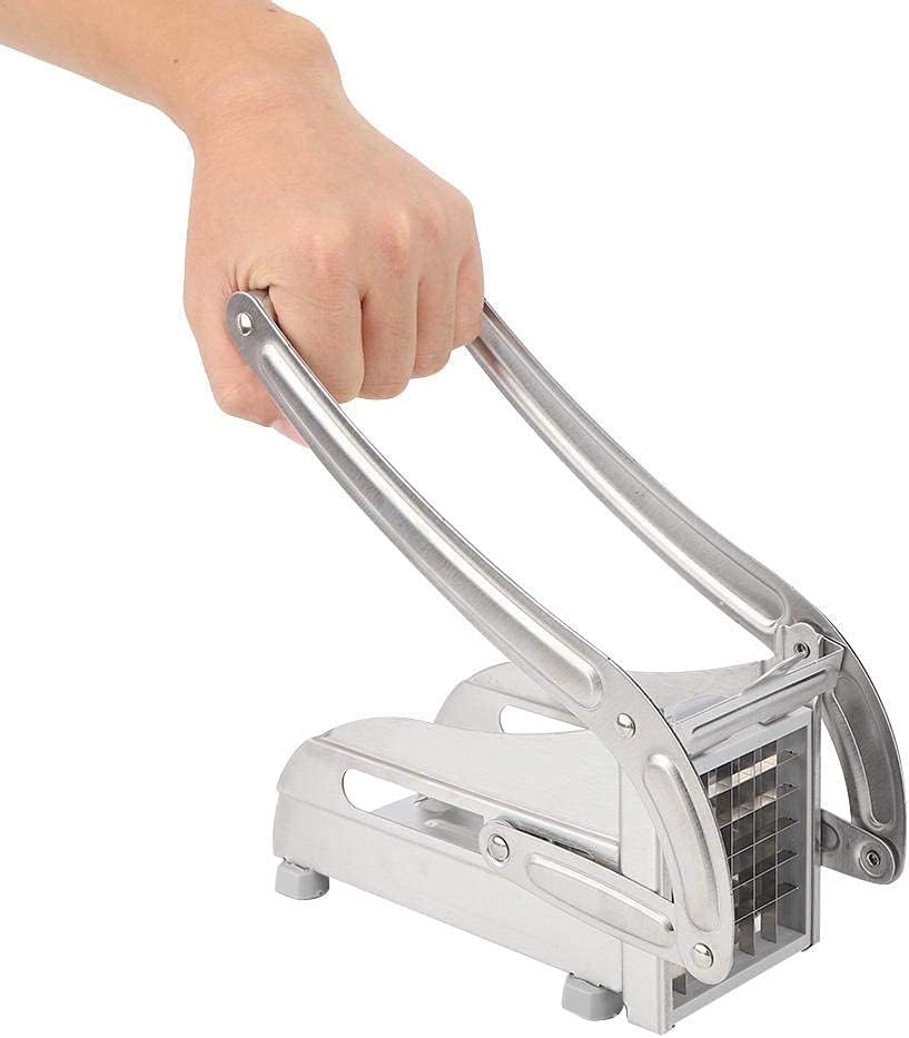 Stainless Steel Manual French Fry Cutter (SA2510-001) Spice and sugar Jar Apricot